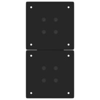 Salontafelpoten 2 st X-vormig 28x(42-43) cm staal zwart 7