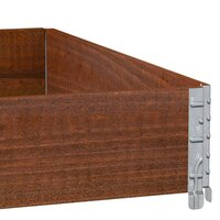 Palletopzetrand 100x100 cm massief grenenhout bruin 7