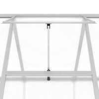 Tuinkas met basisframe 224x169x202 cm aluminium zilverkleurig 9