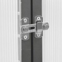 Tuinkas met basisframe 169x114x202 cm aluminium antracietkleur 7