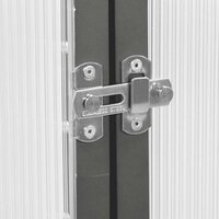 Tuinkas met basisframe 169x169x195 cm aluminium antracietkleur 7