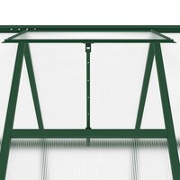 Tuinkas met basisframe 169x169x202 cm aluminium groen 9