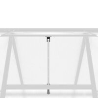 Tuinkas met basisframe 224x169x195 cm aluminium zilverkleurig 9