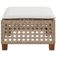 Tuinkruk met kussen 63,5x56x32 cm poly rattan beige 5