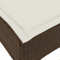 Tuinkrukken met kussens 2 st 55x55x36 cm poly rattan bruin 7
