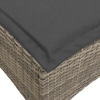 Tuinkrukken met kussens 2 st 55x55x36 cm poly rattan grijs 7