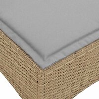 Tuinkrukken met kussens 2 st 55x55x36 cm poly rattan beige 7