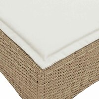 Tuinkrukken met kussens 2 st 55x55x36 cm poly rattan beige 7