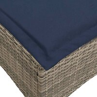 Tuinkrukken met kussens 2 st 55x55x36 cm poly rattan grijs 7