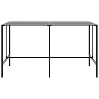 Bartafel 200x100x110 cm gepoedercoat staal zwart 3