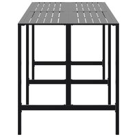 Bartafel 200x100x110 cm gepoedercoat staal zwart 4