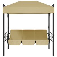 Schommelbank met luifel staal&nbsp;zandkleurig 5