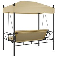 Schommelbank met luifel staal&nbsp;zandkleurig 7