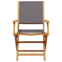 3-delige Bistroset stof en massief hout antracietkleurig 4