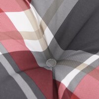 Palletkussens 2 st stof ruitpatroon rood 7