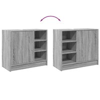 Wastafelkast 63x29x55 cm bewerkt hout grijs sonoma eikenkleurig 8