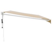 Luifel automatisch uitschuifbaar 5x3 m geel en wit 4