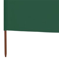 Windscherm 9-panelen 1200x80 cm stof groen 5