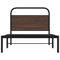 Bedframe zonder matras bewerkt hout bruin eikenkleur 90x190 cm 5