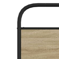 Bedframe zonder matras bewerkt hout gerookt eiken 75x190 cm 8