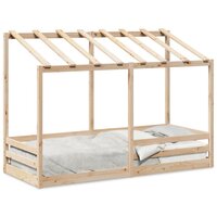 Kinderbed met bedhuis 75x190 cm massief grenenhout 2