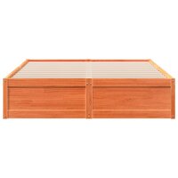 Bed met matras massief grenenhout wasbruin 140x190 cm 4