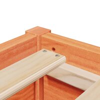 Bed met matras massief grenenhout wasbruin 140x190 cm 7