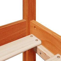 Bed met matras massief grenenhout wasbruin 140x190 cm 9