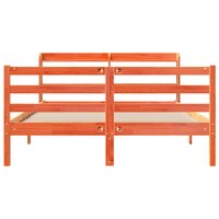 Bed met matras massief grenenhout wasbruin 140x190 cm 4