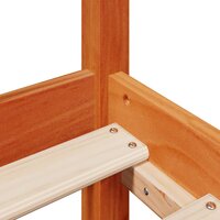 Bed met matras massief grenenhout wasbruin 140x190 cm 9