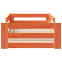 Bed met matras massief grenenhout wasbruin 80x160 cm 4