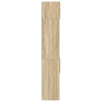 Opbergkast smal 30x42,5x225 cm bewerkt hout sonoma eikenkleurig 7