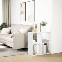 Kamerscherm / boekenkast 69,5x29x69,5 cm bewerkt hout wit 4