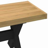 Eetbank NOAIN X-vormige poten 180x40x45 cm massief hout 6