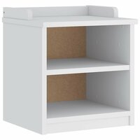 Gangbankje SANDNES wit 45x40x50 cm massief grenenhout 2