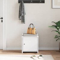 Gangbankje SANDNES wit 45x40x50 cm massief grenenhout 4