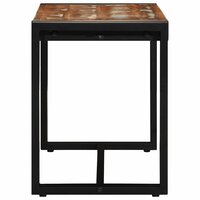 Bank 80x35x45 cm massief gerecycled hout meerkleurig 5