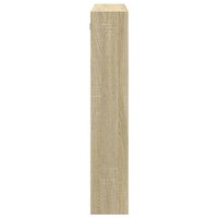 Wandkast 80x15x80 cm bewerkt hout sonoma eikenkleurig 5