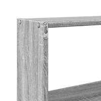 Wandkast 158x18x53 cm bewerkt hout grijs sonoma eikenkleurig 8