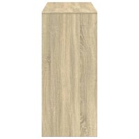 Bartafel met schap 124x46x103,5 cm hout sonoma eikenkleur 5