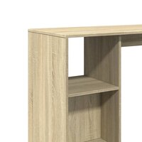 Bartafel met schap 124x46x103,5 cm hout sonoma eikenkleur 7
