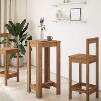 Bartafel 51x50x103,5 cm bewerkt hout artisanaal eikenkleurig 3