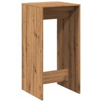 Bartafel 51x50x103,5 cm bewerkt hout artisanaal eikenkleur 6