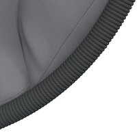 Hangstoel met standaard rattan en staal grijs 7