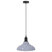 Hanglamp in hoogte verstelbaar E27 &Oslash;31 cm metaal glanzend grijs 2