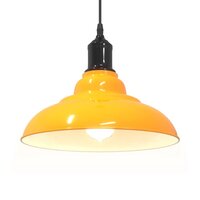 Hanglamp in hoogte verstelbaar E27 &Oslash;31 cm metaal glanzend geel 5