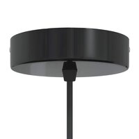 Hanglamp in hoogte verstelbaar E27 &Oslash;22 cm metaal glanzend zwart 7