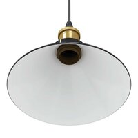 Hanglamp in hoogte verstelbaar E27 &Oslash;22 cm metaal glanzend zwart 9