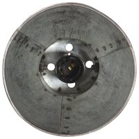 Wandlamp industrieel rond E27 zilverkleurig 8