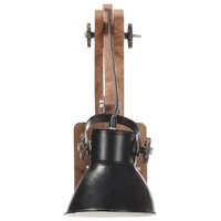 Wandlamp industrieel rond E27 zwart 5